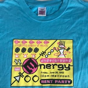 Large Rent Party Blue T-Shirt